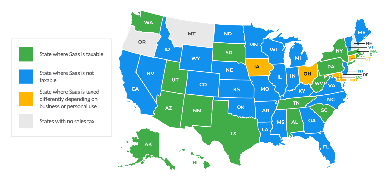 Sales Tax By State Is SaaS Taxable TaxJar